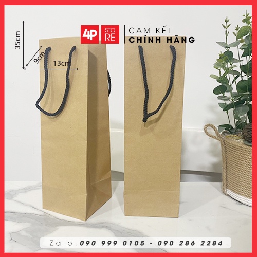 01 TÚI KRAFT 13 X 35 X 9 CM  - HỎA TỐC