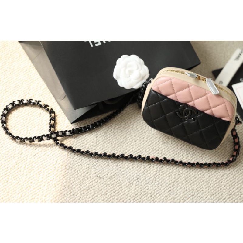 Túi đeo chéo nữ C.N Vanity sz18cm mix màu xinh xỉu