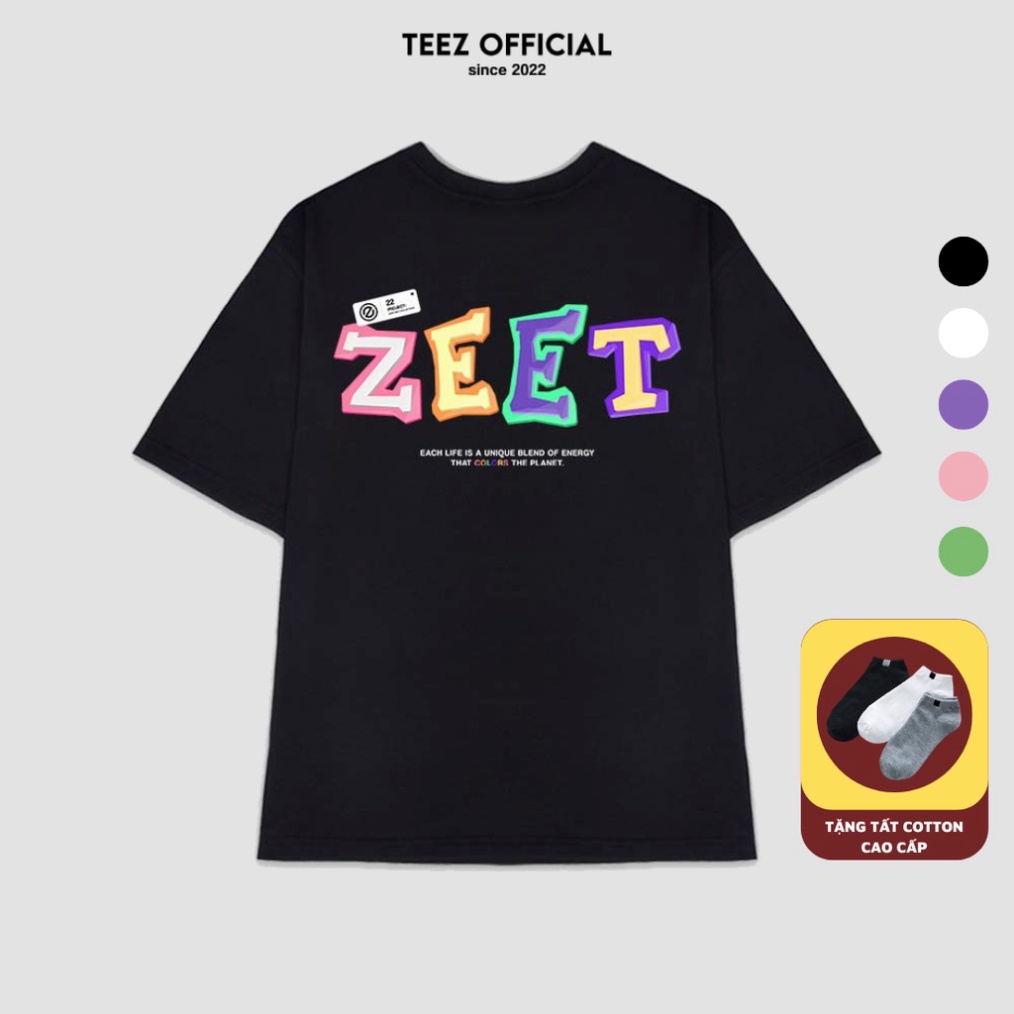 Áo Thun Unisex Nam Nữ TEEZ - TZ1079 Form Rộng Tay Lỡ Freesize - Hàng mới về