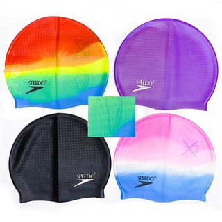 Nón bơi, mũ bơi trùm tai speedo chất liệu silicone đàn hồi - mũ bơi thiết kế thời trang cao cấp