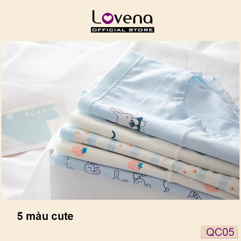 Quần Lót Cute Nữ Cotton Kháng Khuẩn Lovena QC05