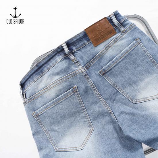 Quần Jean Nam Xanh Trơn OLD SAILOR BST Premium Aero Cool Form Skinny Bigsize 55-130kg