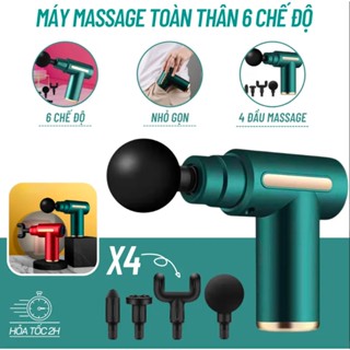[HN]Máy Massage Cầm Tay Mini, Súng Massage Cầm Tay Mini Toàn Thân 6 Cấp Độ Chuyên Sâu Đa Năng(bảo hành đổi mới 6 tháng)