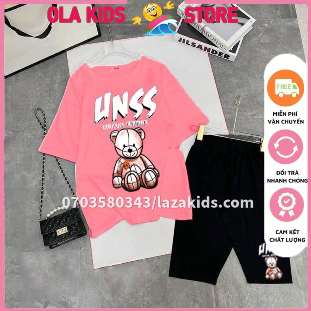 Đồ bộ cho bé gái lớn 25kg 30kg 40kg 45 kg OLAKIDS size đại hàng loại 1 thun tốt
