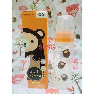 ( Có núm vú lẻ) Bình sữa PP Agi 60ml, 140ml, 250ml