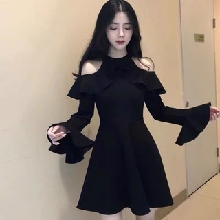 _D.CARTIED_Váy đầm lộ vai gợi cảm tiểu thư tôn dáng