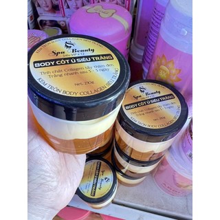 Kem Body Cốt Ủ Siêu Trắng 250g 2 lớp