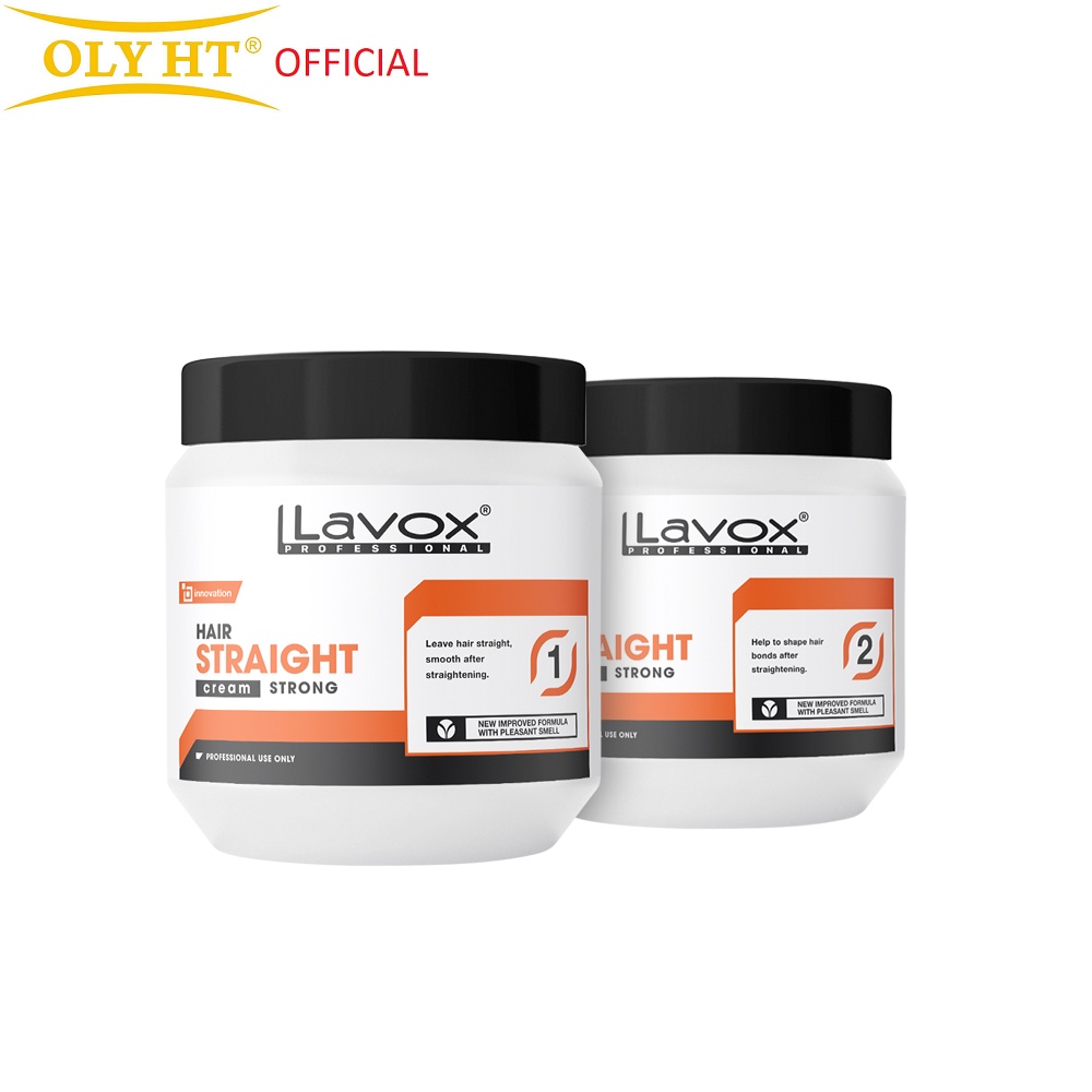 Kem Duỗi + Dập Tóc Lavox Hương Thơm Diệu Kỳ Giúp Tóc Thẳng Mượt Giữ Nếp 500ml +500ml
