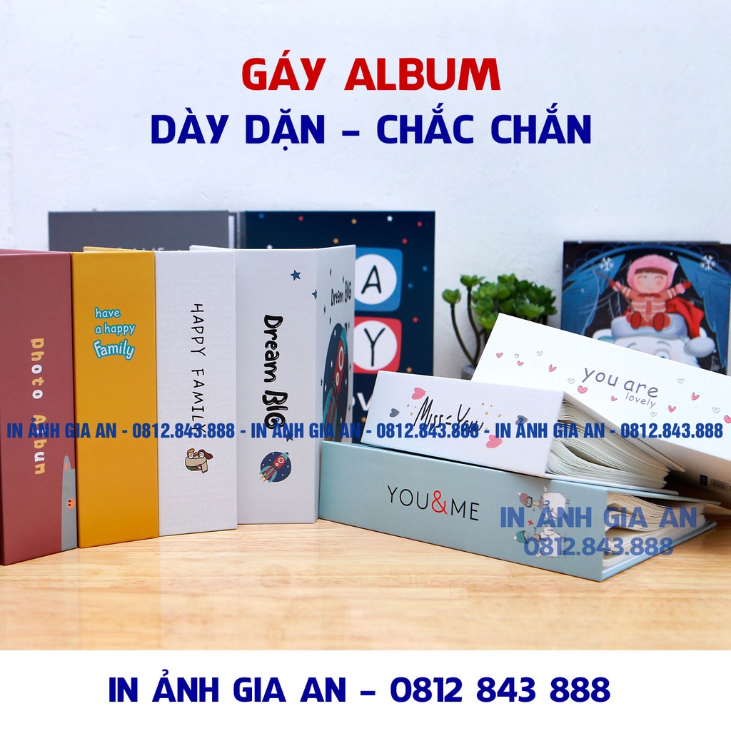 Album ảnh 9x12 - Loại 200 ảnh, Bìa Cứng Xinh Xắn - Ship Hỏa Tốc
