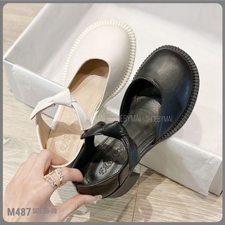 Giày búp bê nơ nữ m487 - 5 phân