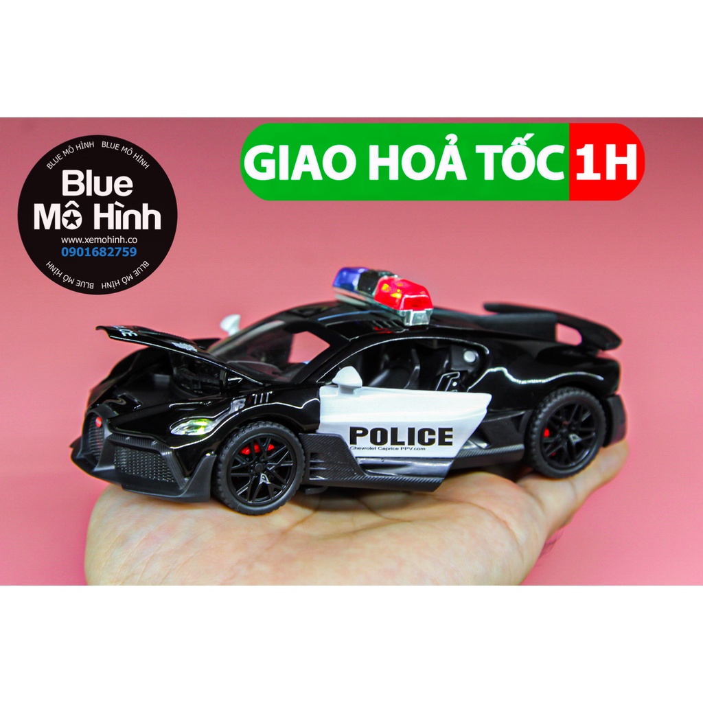 Mô hình xe Bugatti Divo Police MT 1:32 Cảnh sát