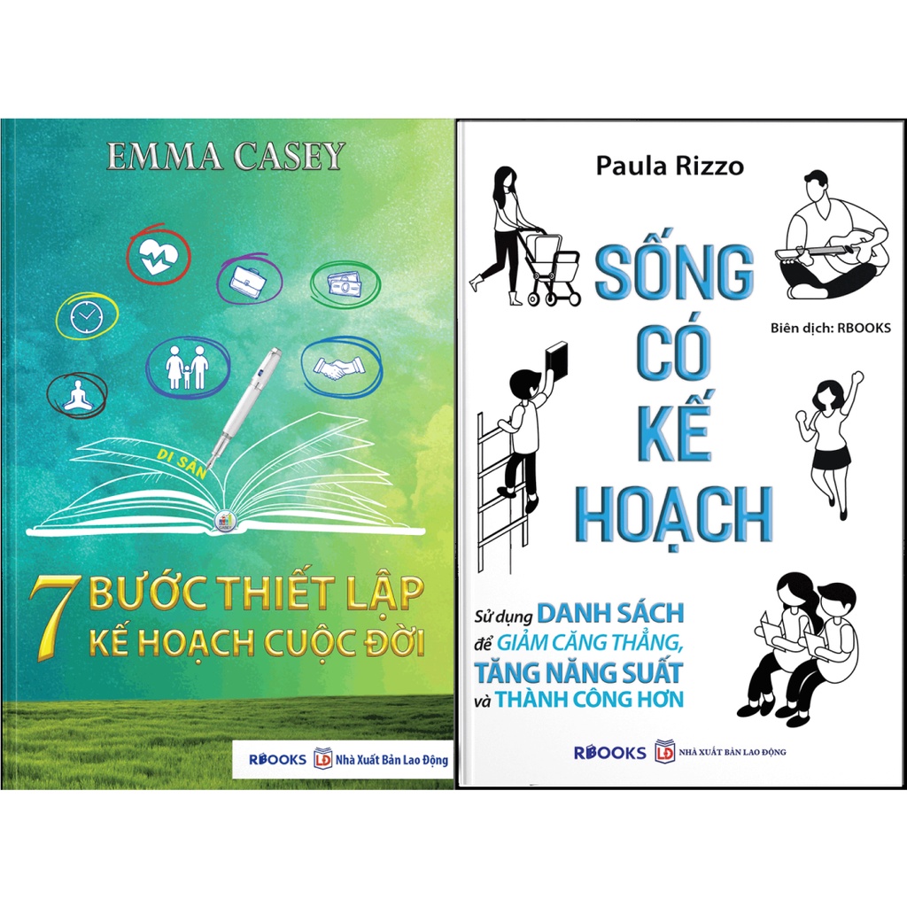 Bộ Sách Kỹ Năng Lập Kế Hoạch Hiệu Quả : Sống Có Kế Hoạch + 7 Bước Thiết Lập Kế Hoạch Cuộc Đời