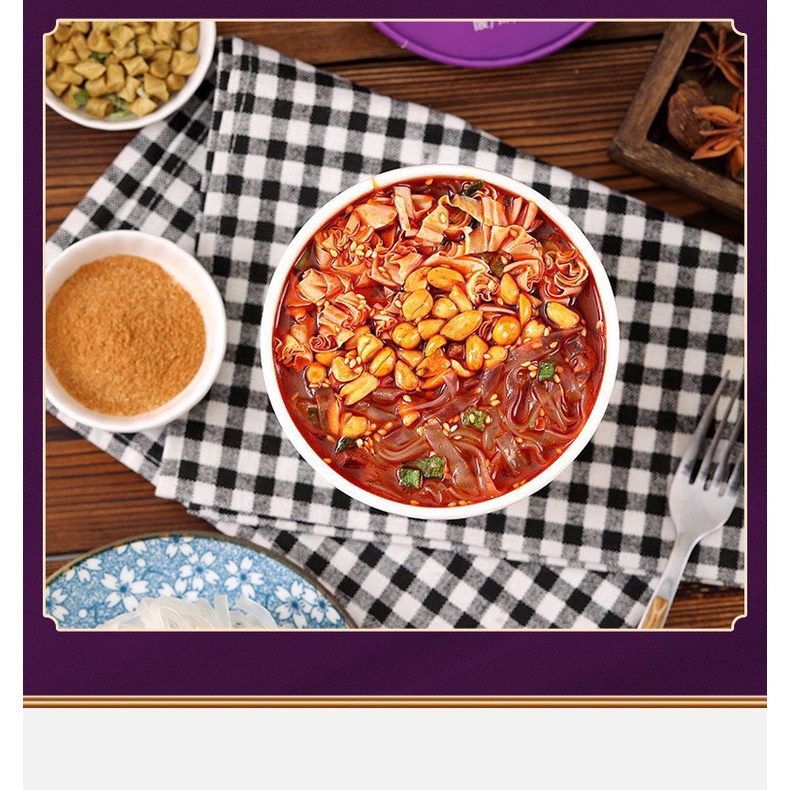 Miến Dẹt Khoai Lang Chua Cay Trùng Khánh Thùng 6 Hộp