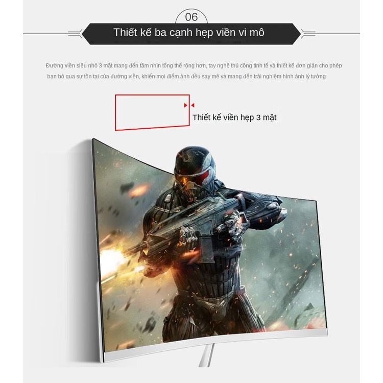 Hecho Màn hình phẳng 27 inch 144Hz  24 HD Gaming có độ nét cao dùng làm máy tính văn phòng hay chơi game 32 IPS 1K 75hz