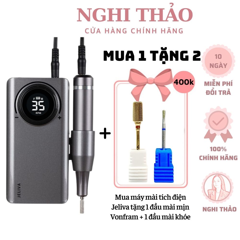 Máy mài móng tích điện làm nail JELIVA