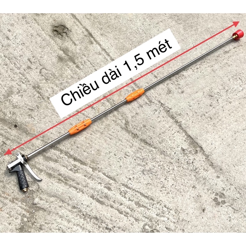 Súng Phun Thuốc Sâu Cao Cấp 1,5 mét và 1,2 Mét Có Chỉnh Tia