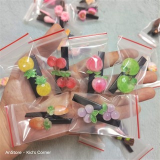 Set 2 kẹp tóc mái đính charm đáng yêu cho bé