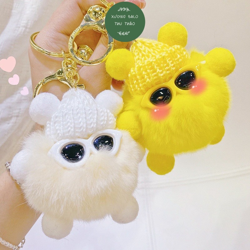 Móc Khóa Banh Xù Mini Dễ Thương