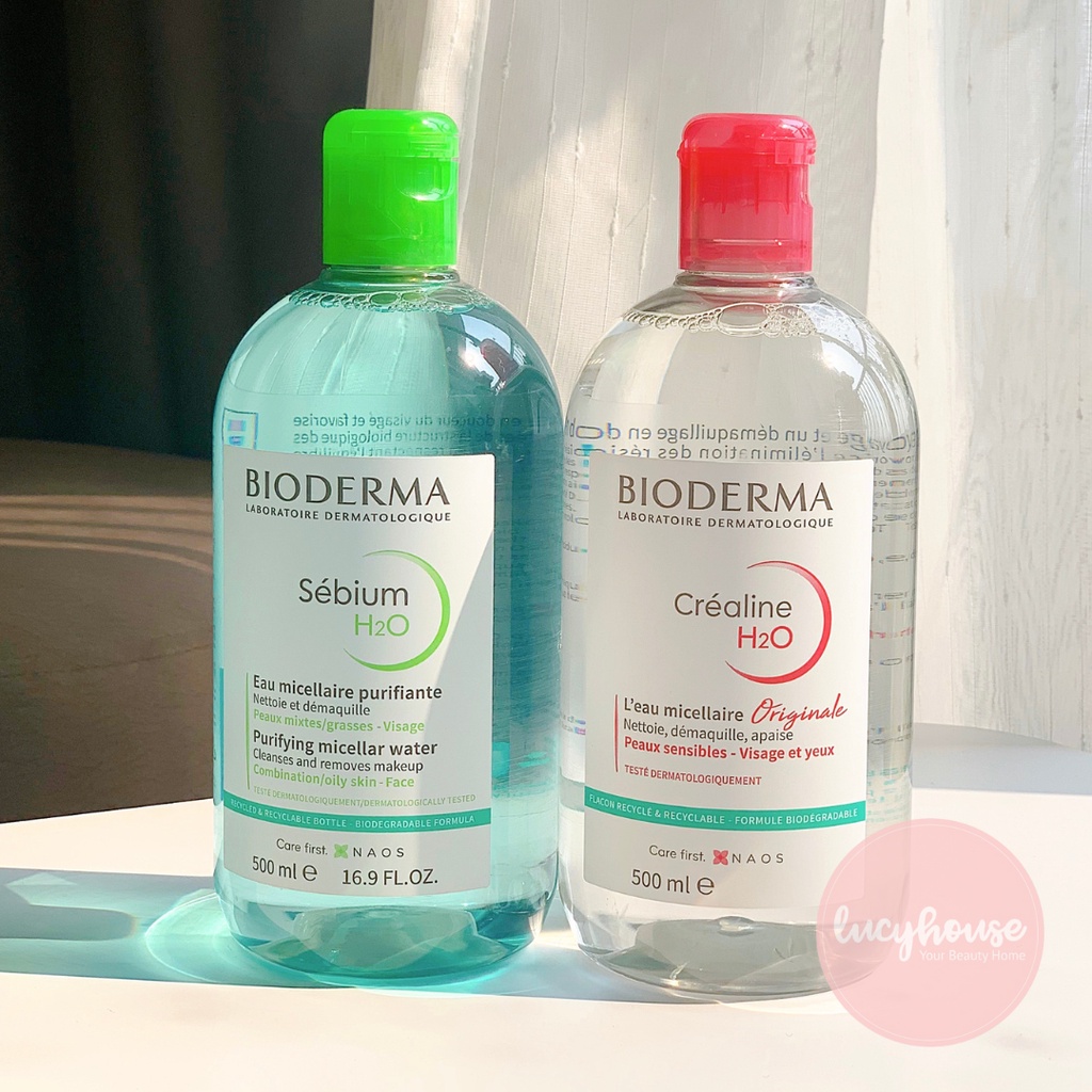 Nước tẩy trang dành Bio cho da dầu Sebium, da nhạy cảm Sensibio 500ml