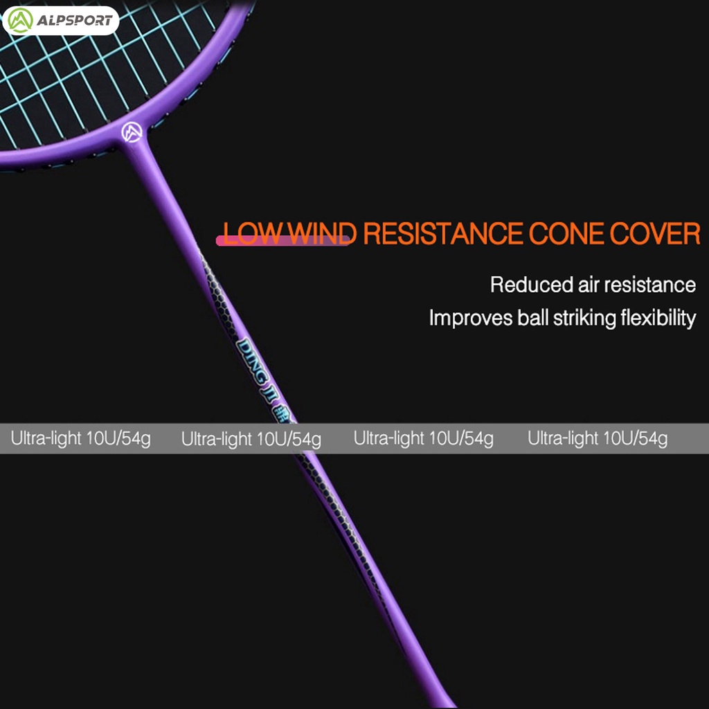 Vợt Cầu Lông 10U 52 ± 2g Tối Đa 30Lbs 100% Sợi Carbon Siêu Nhẹ