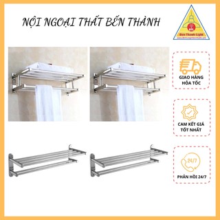 Giá vắt khăn inox sus 304 6 rào - giá treo khăn - thanh vắt khăn đôi pe:mk-312