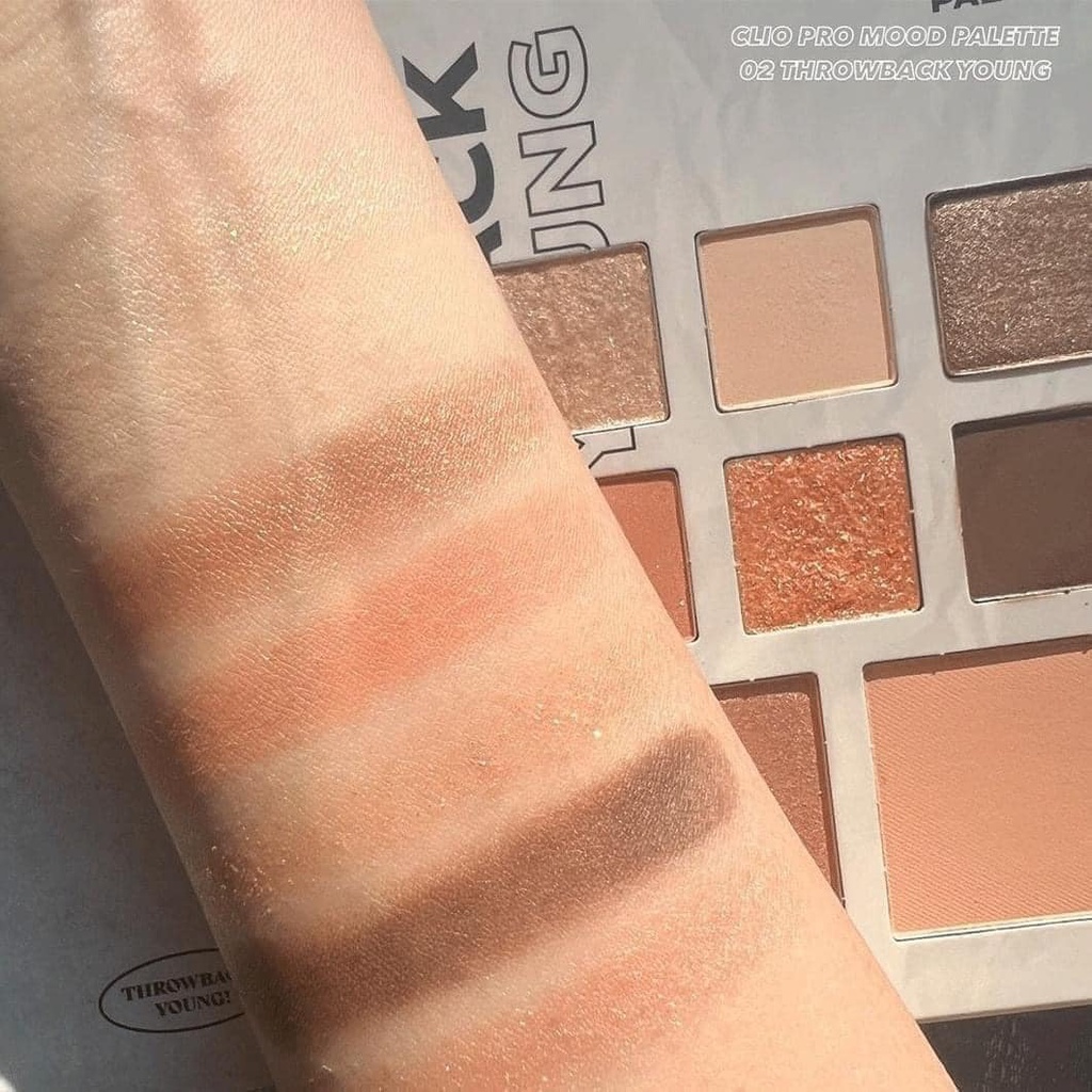 Bảng phấn mắt + má Clio Pro Mood Palette - màu Throwback Young