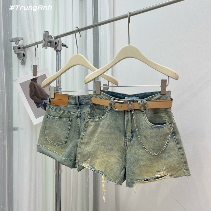 Quần sooc ce line kèm belt hàng QC L1