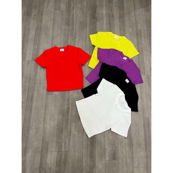 Áo thun bo gân ôm bodi AG110