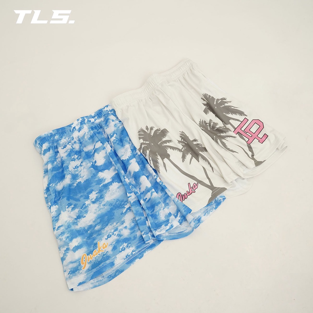Quần short đi biển bóng rổ Inaka Power IP họa tiết summer TLS streetwear unisex chất liệu vải mesh cao cấp
