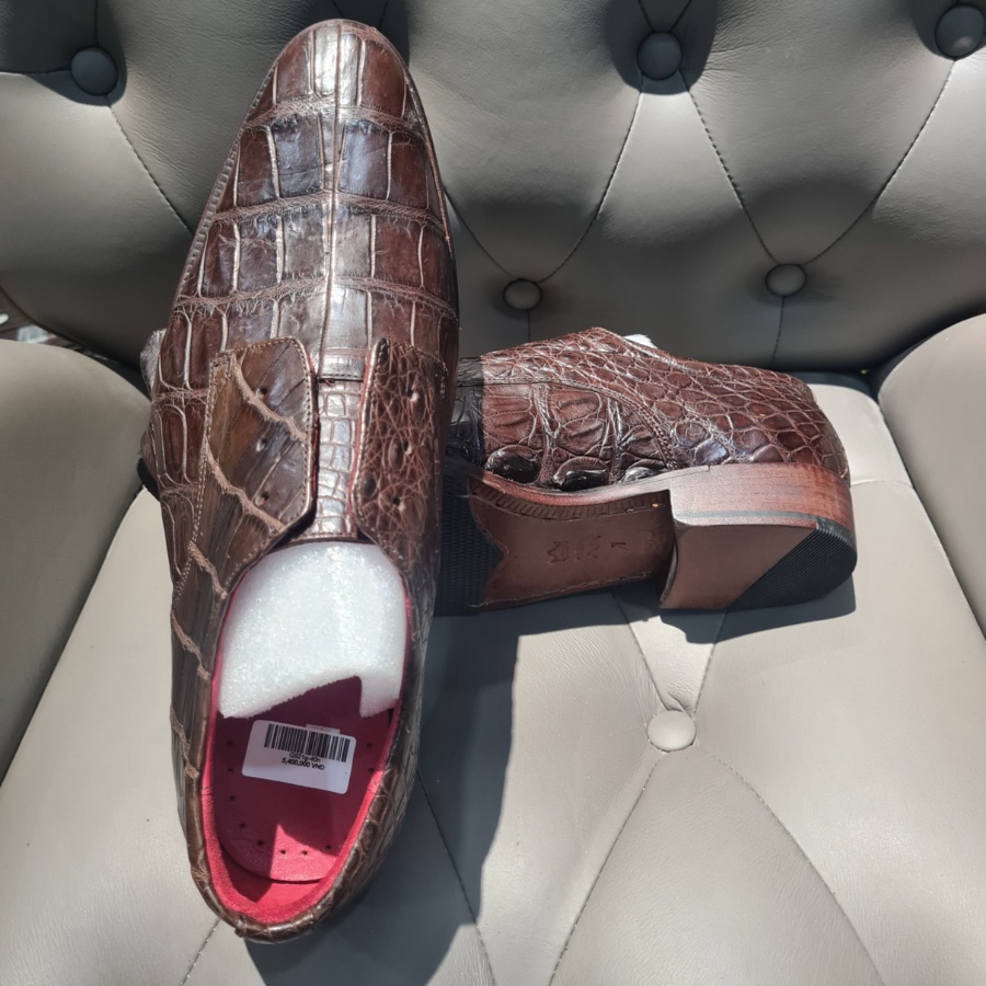 Giày Tây Gù/Bụng Da Cá Sấu 2DO LEATHER G921G Quà Tặng Cho Người Thân, Sang Trọng, Cao Cấp, Siêu Bền