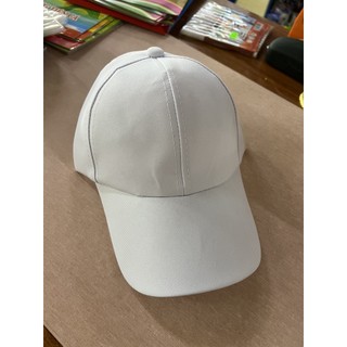 Mũ lưỡi trai màu trắng trơn, đen trơn