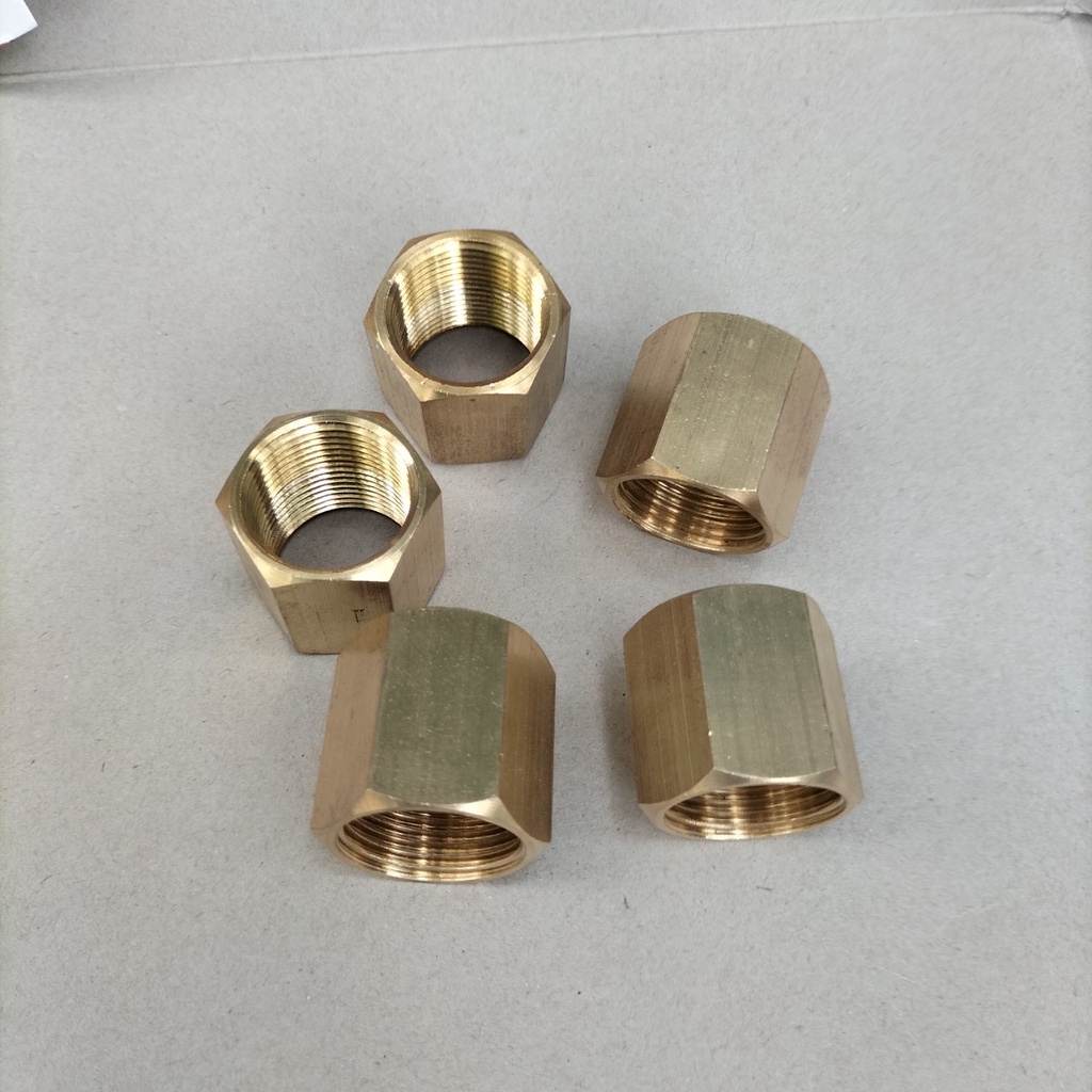 Măng sông ren trong  - đồng thau