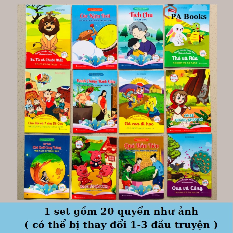 Sách - Truyện Tranh Cho Bé   Cổ Tích Song Ngữ  Quét Mã QR Code Nghe Đọc Truyện Bằng Tiếng Việt