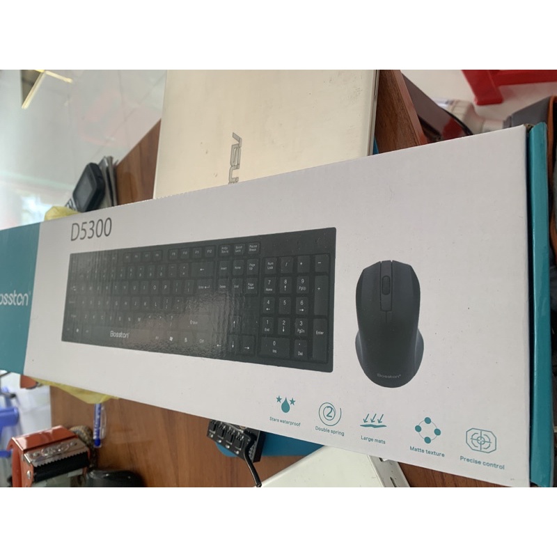 combo keyboard + Mouse BosTon D5300 chính hãng usb .3