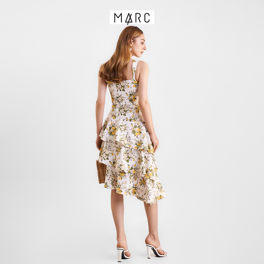 Đầm 2 dây nữ MARC FASHION hoa botanical 3 tầng bèo xéo TRVH041822