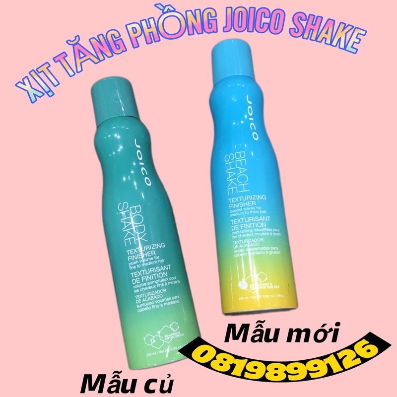 Xịt tạo kiểu và tăng độ phồng Beach Shake Joico Texturizing Finisher 250ml