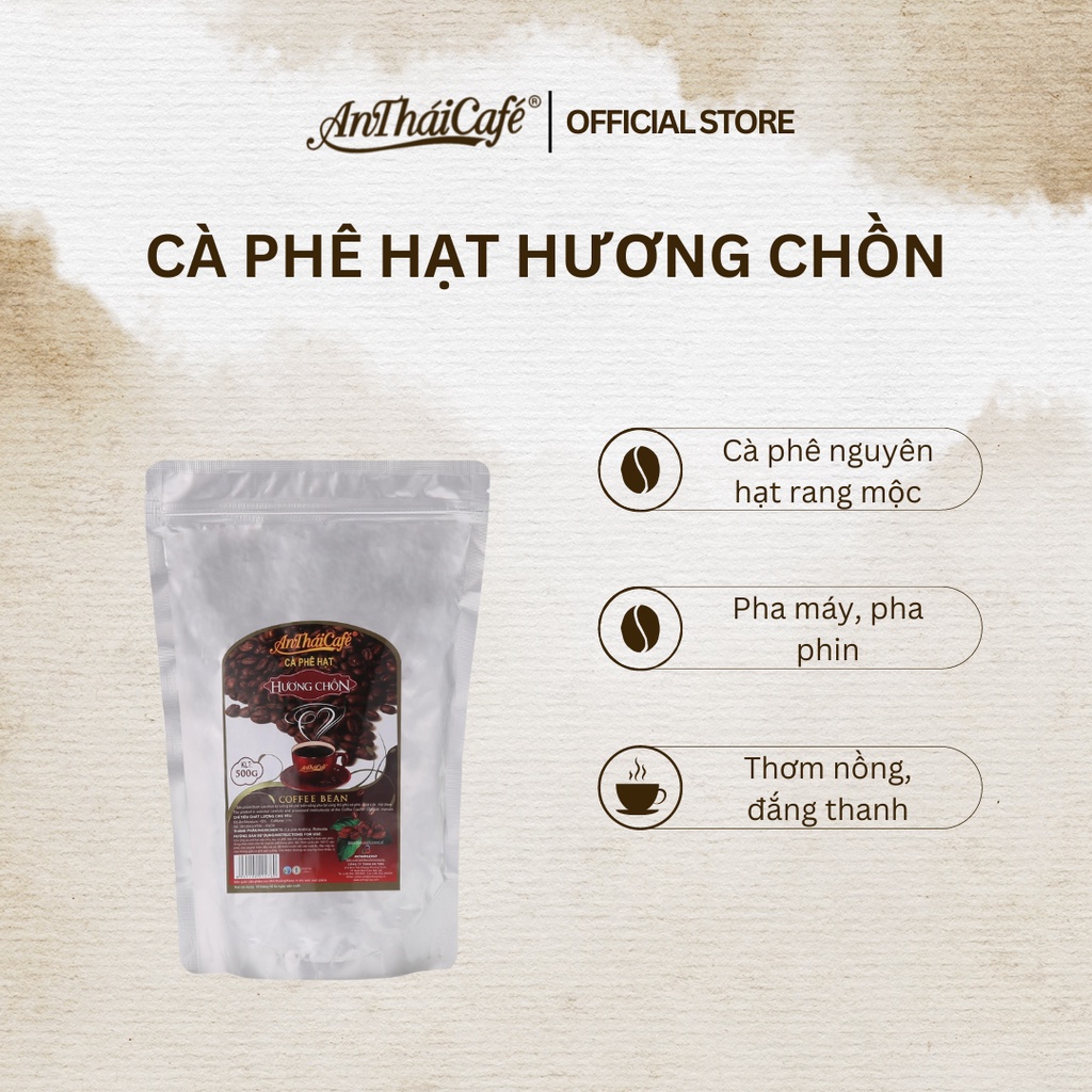Cà phê hạt nguyên chất - hương chồn 500gr