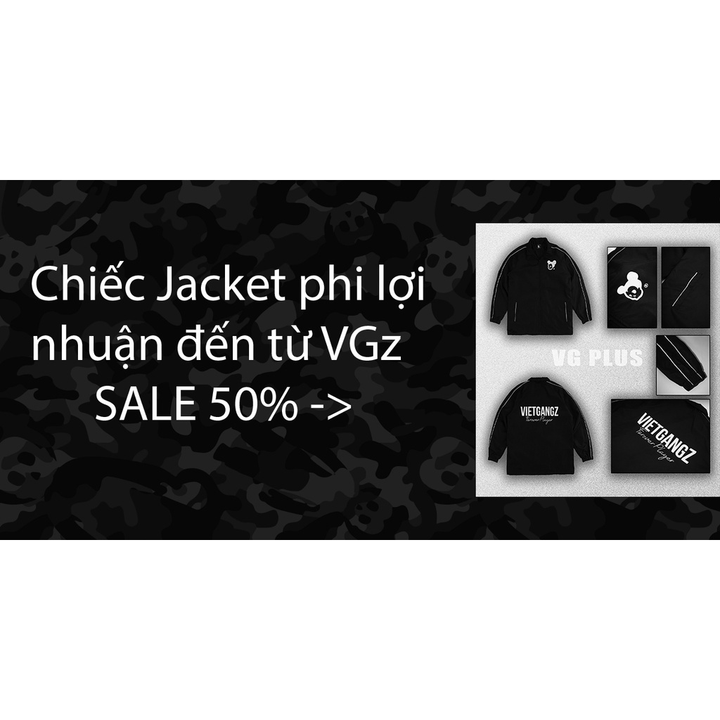 Áo Khoác Jacket Vietgangz Plus - Vietgangz Brotherhood Form Rộng Unisex Nam Nữ