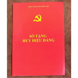 Sổ tặng huy hiệu đảng