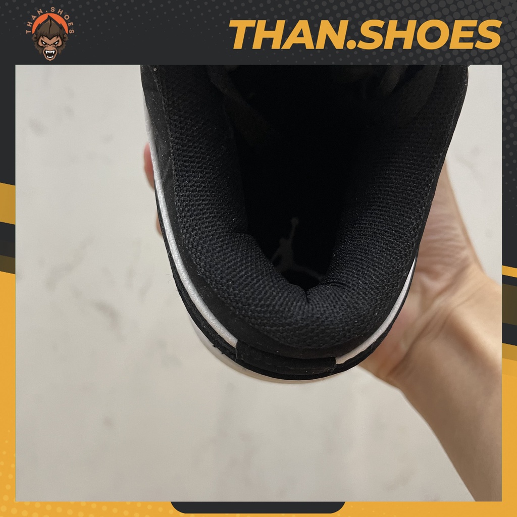 Giày Air JD1 Low Black White Suede, JD1 Thấp Đen Trắng - Than.Shoes
