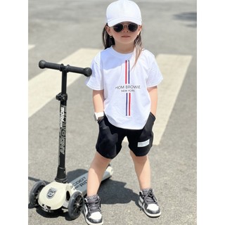 set Bộ quần áo thom in dọc cho bé , set quần short áo thun bé trai , hekids