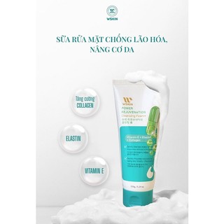 (MẪU MỚI 150G) SỮA RỬA MẶT VITAMIN E- NÂNG CƠ DA - NGỪA LÃO HÓA WSKIN