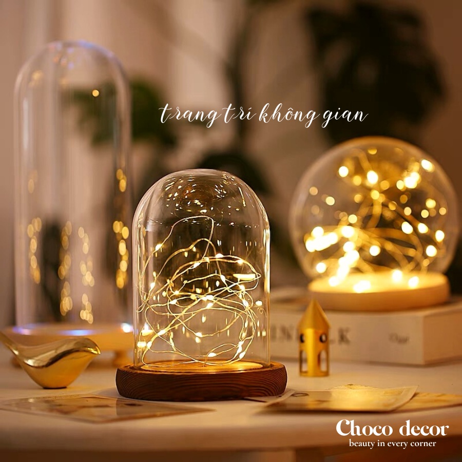 Dây đèn led trang trí fairylight đom đóm có sẵn pin