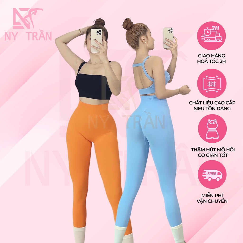 Quần kelly tập gym chun mông cao cấp dệt kim dày dặn mềm mịn mát