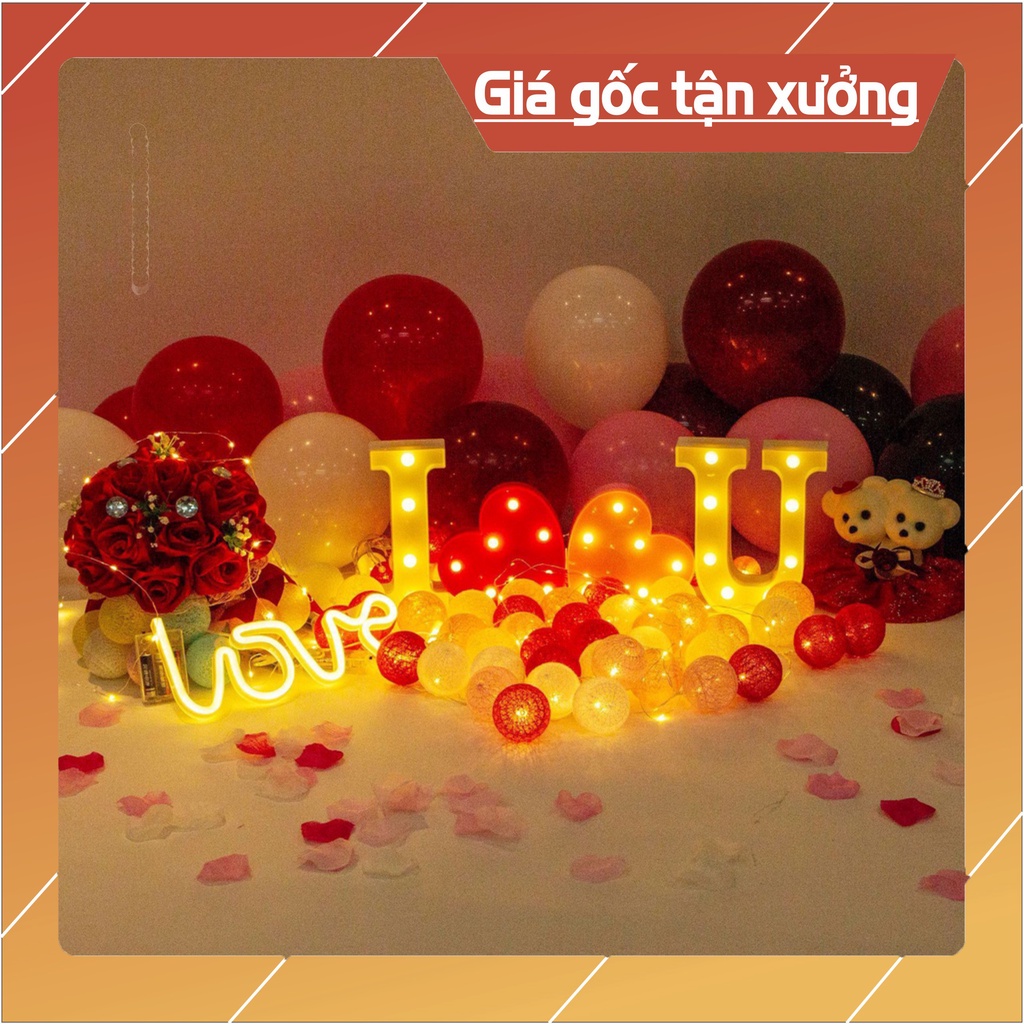 ĐÈN LED, ĐÈN CHỮ, ĐÈN CHỮ LOVE, ĐÈN HAPPY BIRHTDAY, MARRY ME, TRÁI TIM
