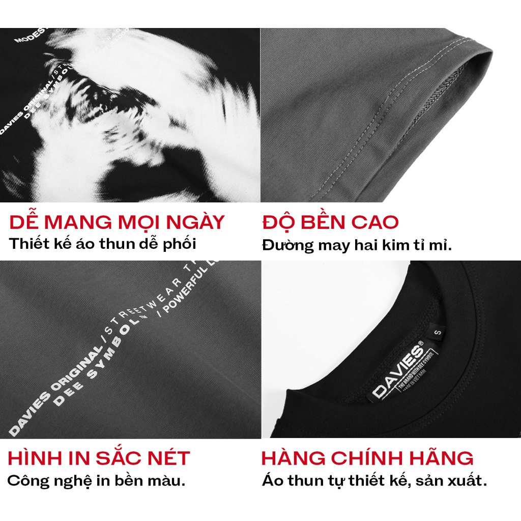 Áo thun baby tee tay ngắn nữ hoạ tiết độc đáo Whirl local brand Davies | D31-T6