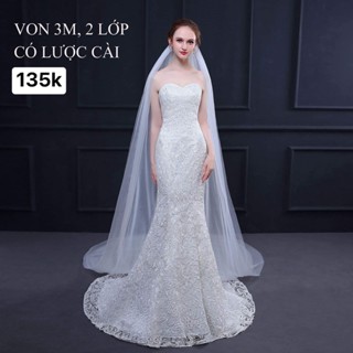 Von lúp cài tóc cho cô dâu chụp ảnh lễ cưới hỏi