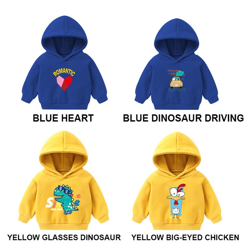 SUPER KIDS quần áo trẻ em Áo Hoodie Thể Thao In Hoạt Hình Phong Cách Hàn Quốc Dành Cho Bé Trai Gái quần áo trẻ em