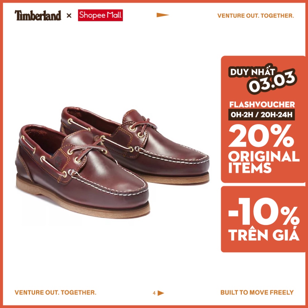 Original Giày lười Nữ Amherst 2-Eye Classic Boat Rootbeer Timberland TB07233322