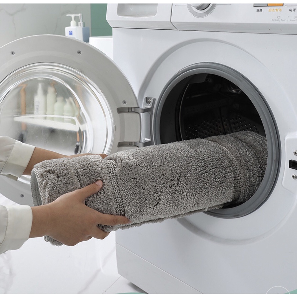 Thảm lau chân, thảm decor  sợi bông cotton 100% siêu mềm mại-3 kích thước 40x60/50x70/40x120cm